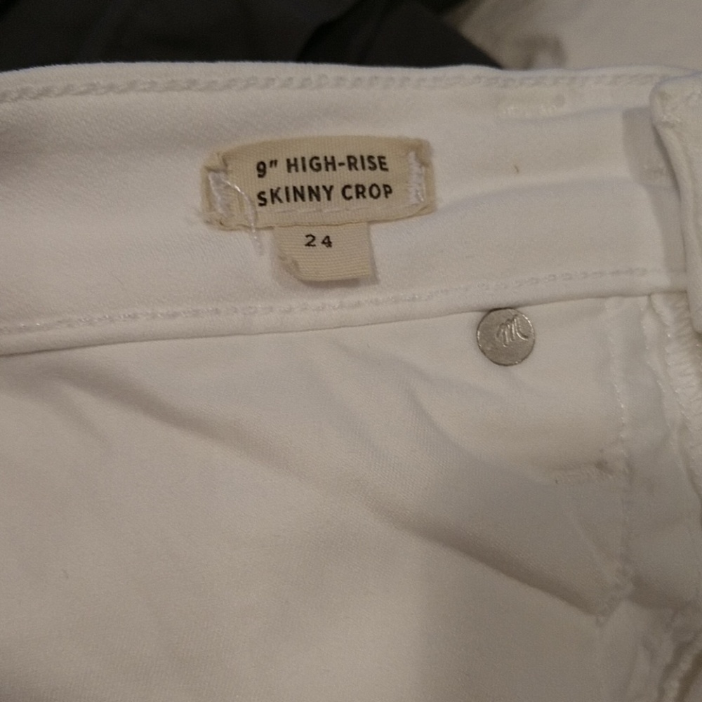 Madewell White Crop Jeans - Picture 4 of 5